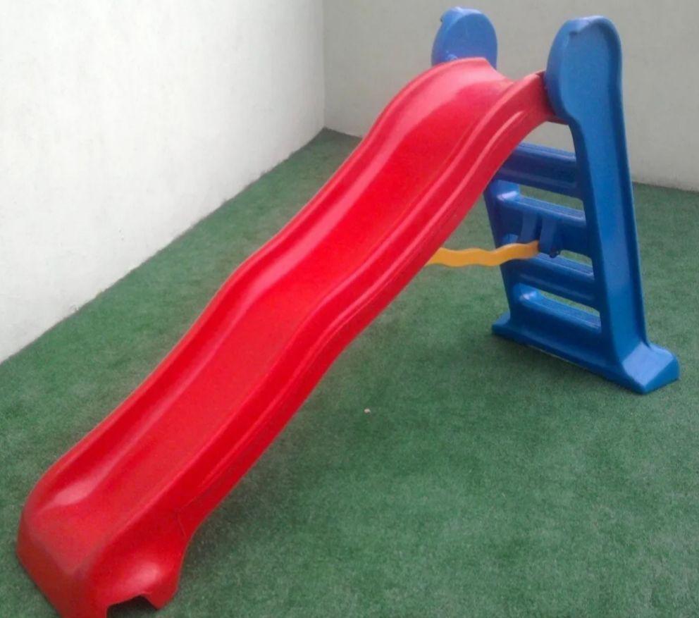 Escorregador Infantil Médio 3 Degraus Playground - Vermelho e Azul -  Natalplast - Escorregador Infantil - Magazine Luiza