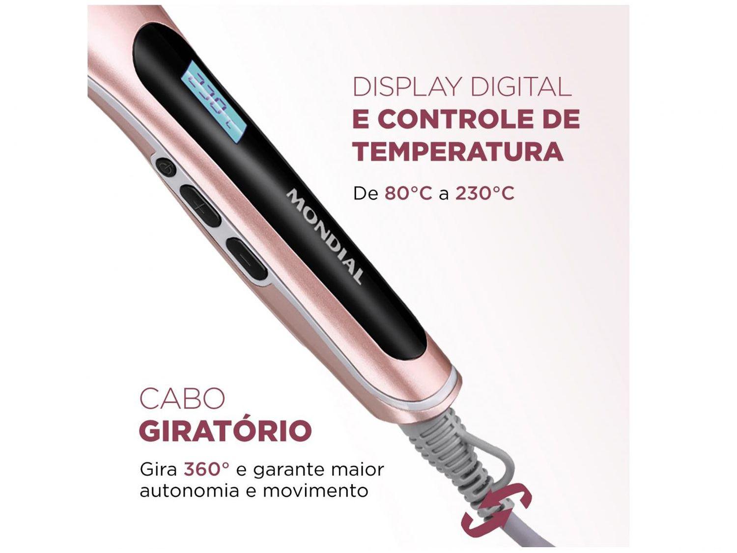 Escova Alisadora Mondial Golden Rose EA-02