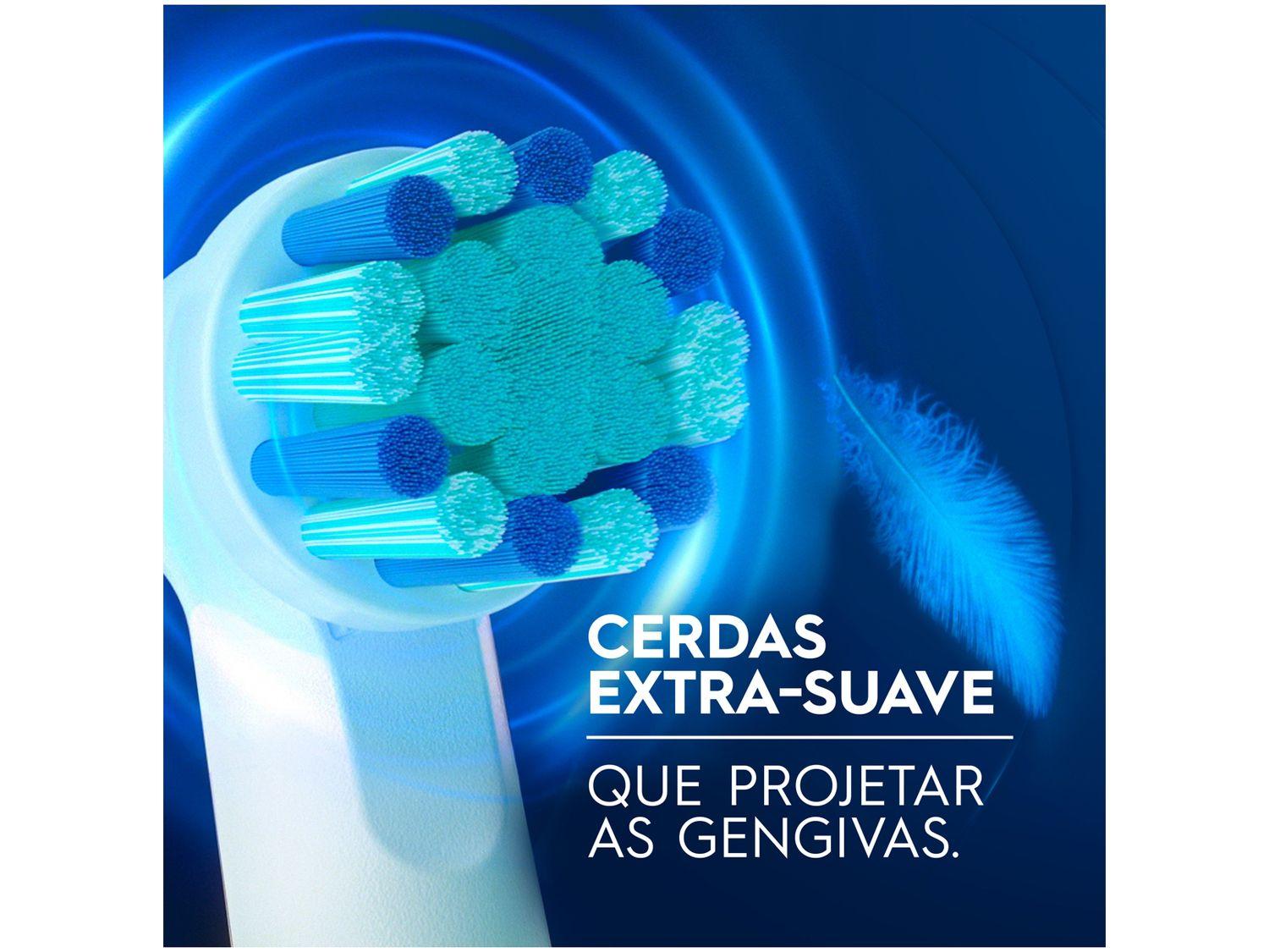 Escova de Dente Elétrica Recarregável Infantil Oral-B Vitality Frozen com Refil
