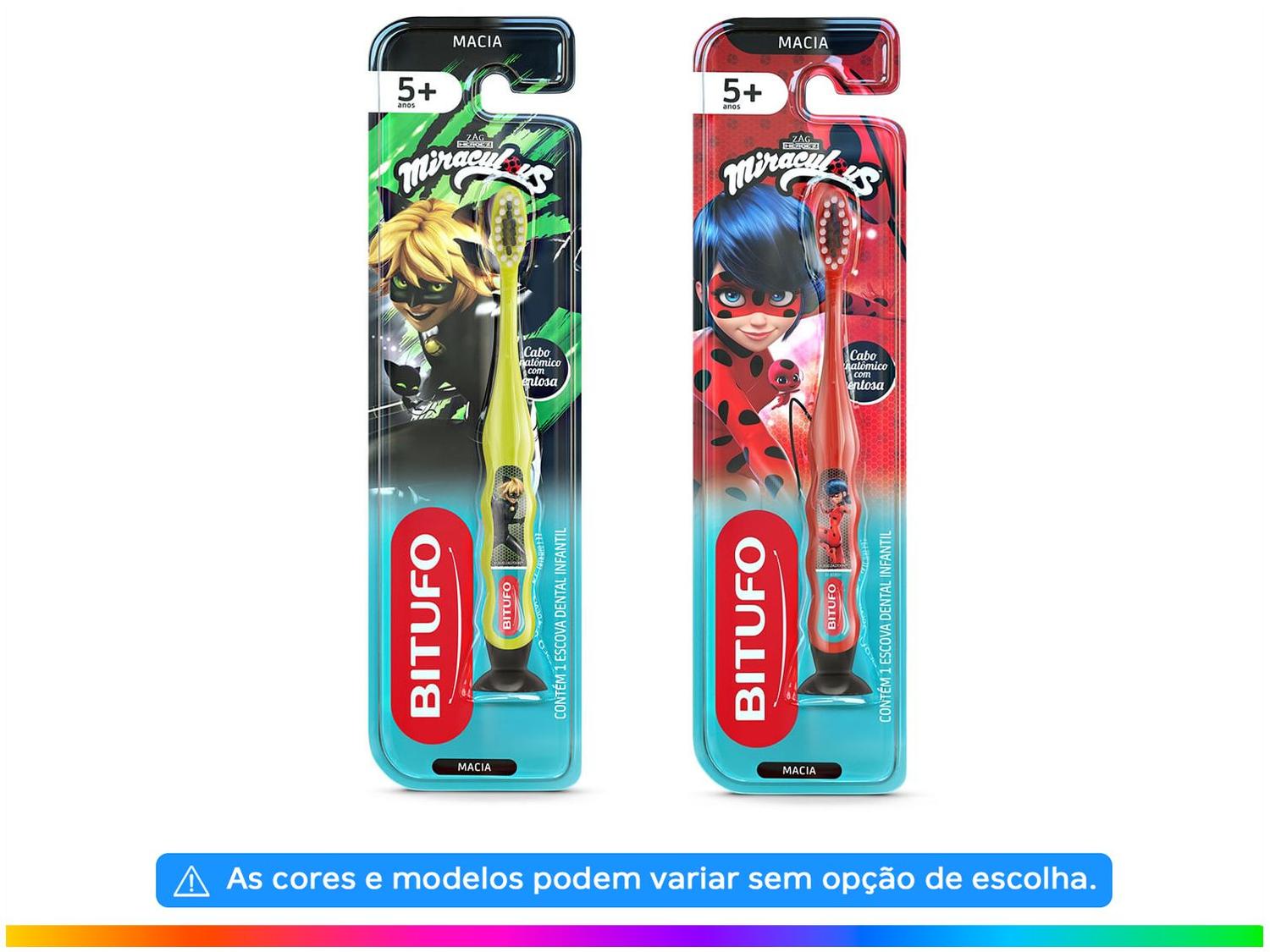 Escova de Dente Infantil Bitufo Miraculous