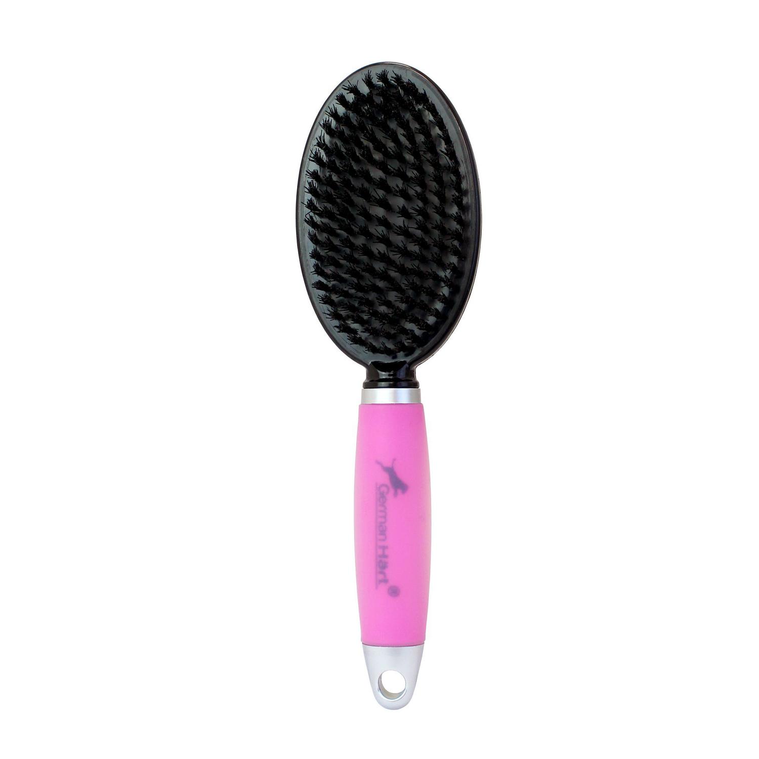 Escova Dupla GermanHart Cabo em Gel Rosa sem bolinha Média - German ...