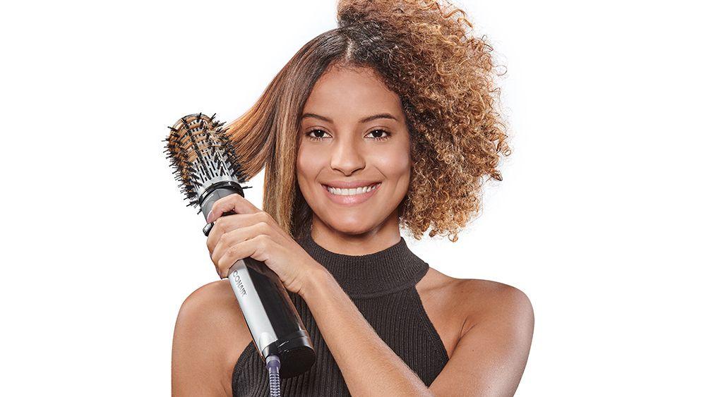 Escova Rotating Air Brush Diamond Brilliance Conair Escova de Cabelo