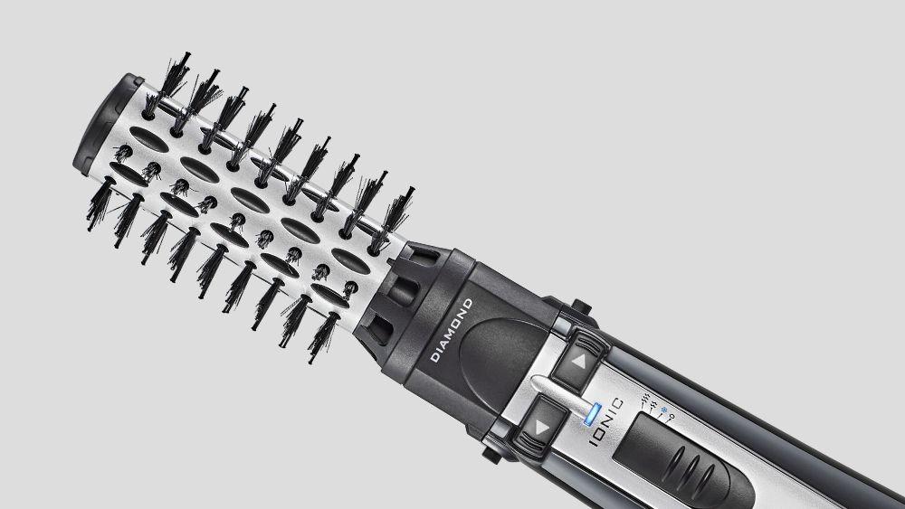 Escova Rotating Air Brush Diamond Brilliance Conair Escova de Cabelo