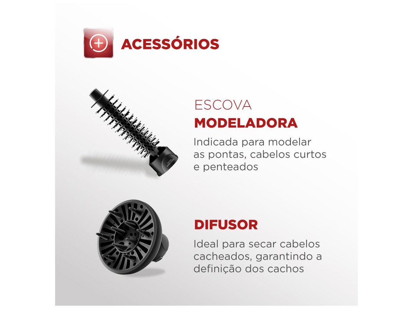 Escova Rotativa Mondial Ceramic Íon Turbo