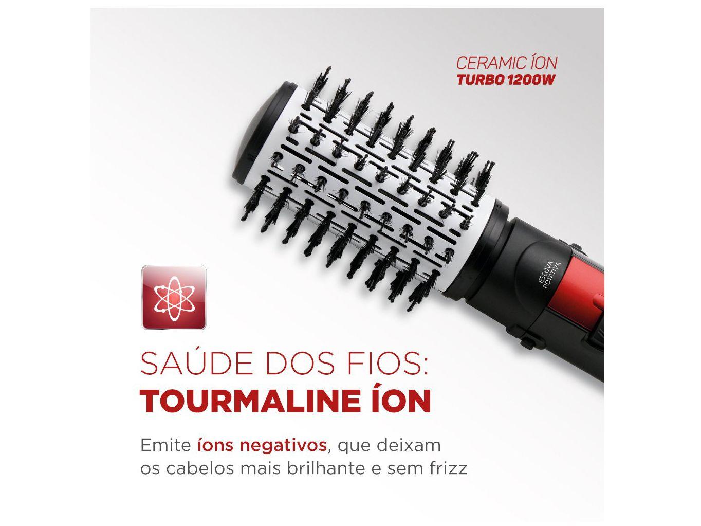 Escova Rotativa Mondial Ceramic Íon Turbo