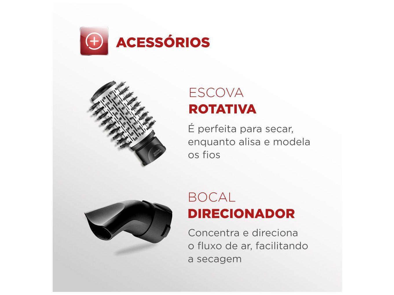 Escova Rotativa Mondial Ceramic Íon Turbo
