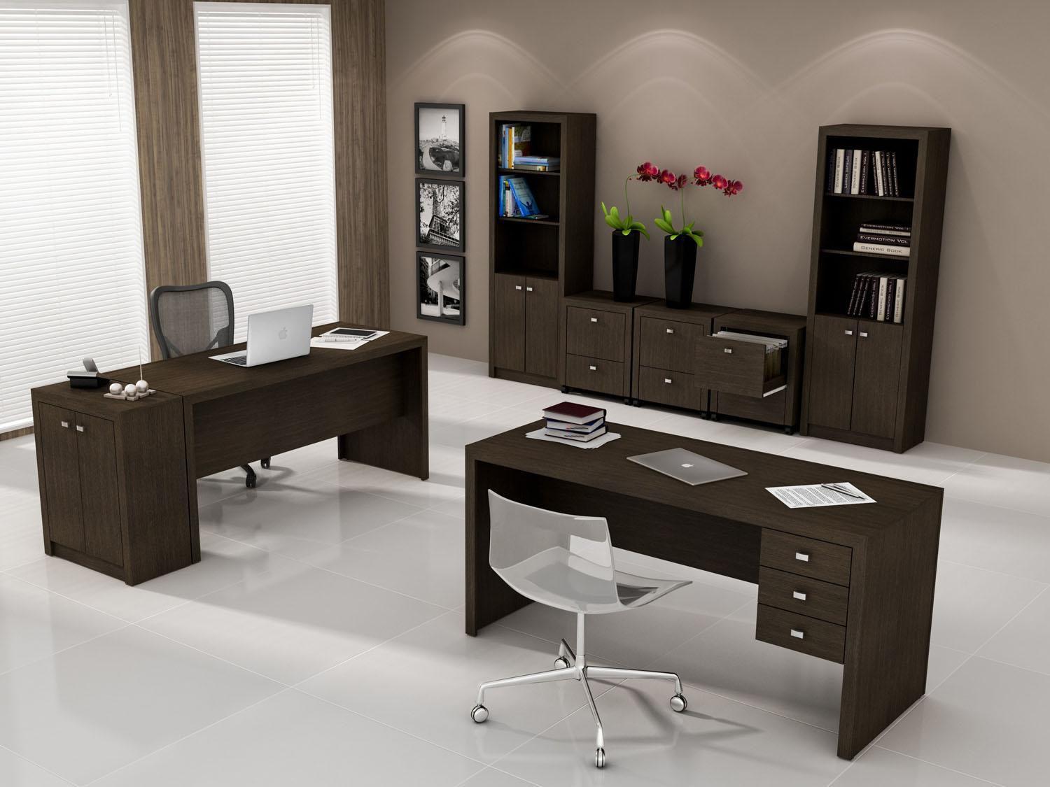 Escrivaninha/Mesa para Computador 3 Gavetas - Tecno Mobili ME 4113 ...