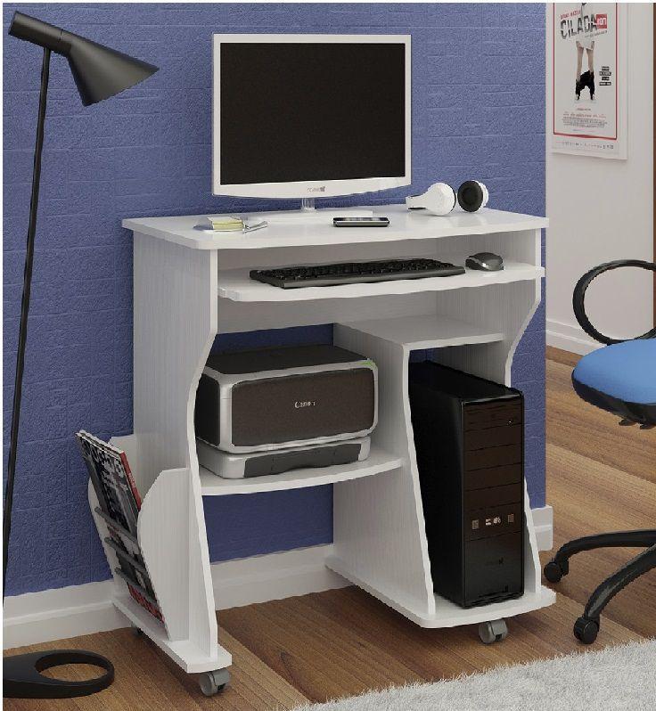 Escrivaninha/ rack para computador 160 com nicho e prateleira - artely ...
