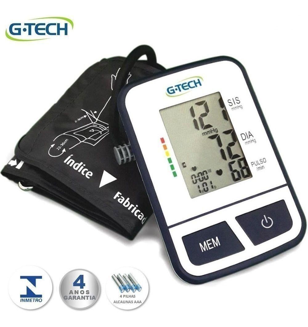 Esfigmomanômetro Digital Com Braçadeira Extra Grande - GTECH - Medidor ...
