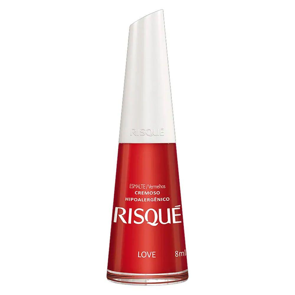 Esmalte Risqué Cor Love Hipoalergênico com 8ml