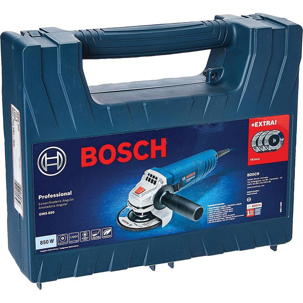 Esmerilhadeira Angular 115mm Bosch GWS 