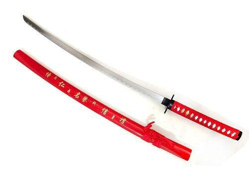 Espada Katana 1 Metro Cosplay Vermelha 100cm Yes
