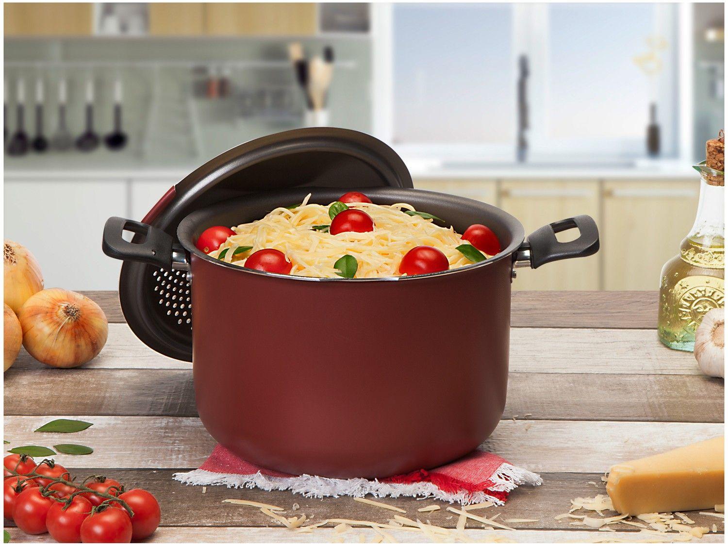 Espagueteira Tramontina Antiaderente 5,7L 22cm com Tampa Loreto