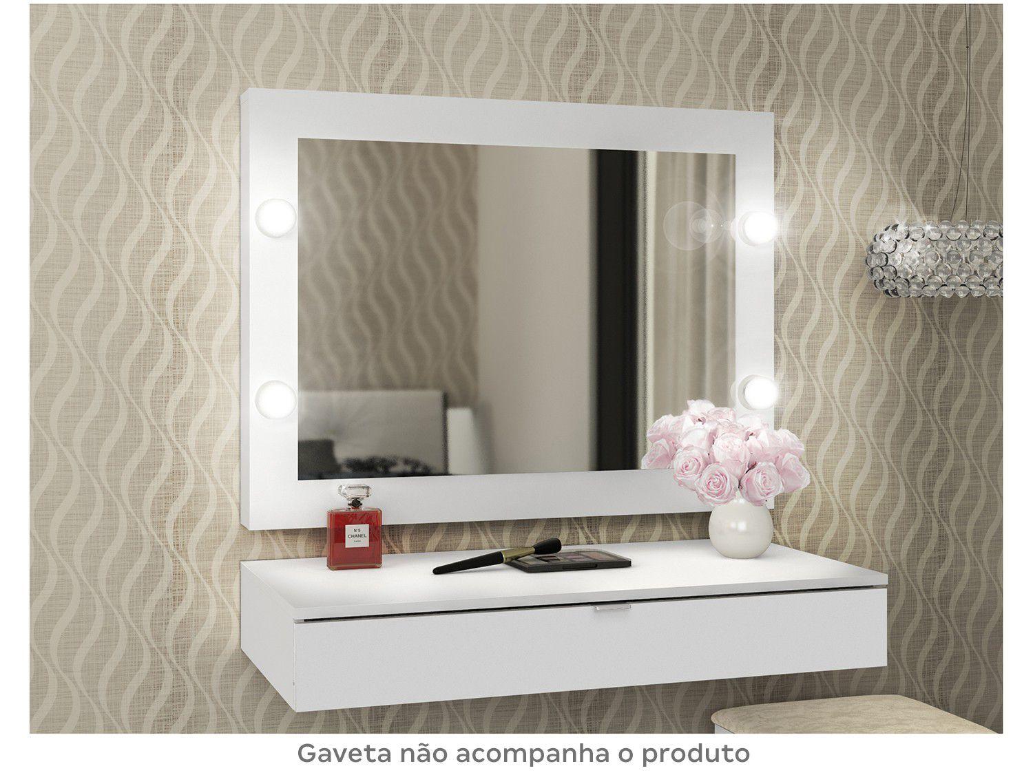 Espelho Camarim Retangular com LED - 68x90cm Tecno Mobili PE2006 ...