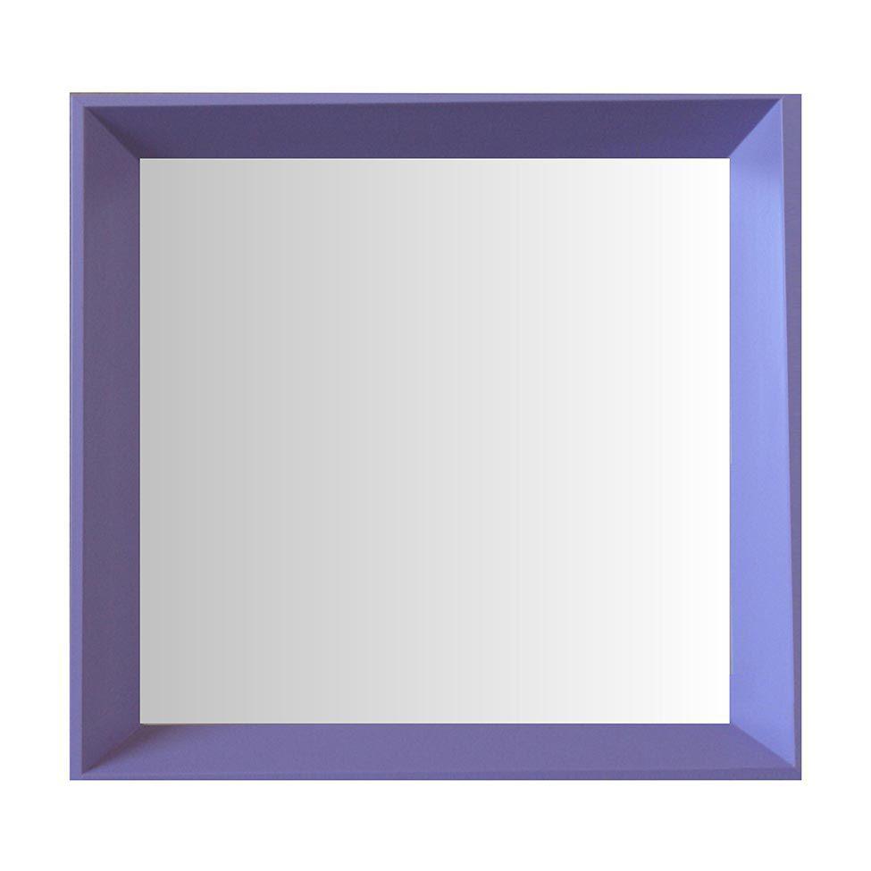 Espelho Moldura Madeira Lisa Fundo 16339 Lilas Art Shop Espelho Para Banheiro Magazine Luiza