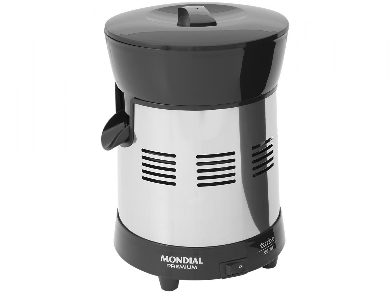 Espremedor de Frutas Mondial Cozinha E-10 Elétrico Inox 250W Capacidade 1L