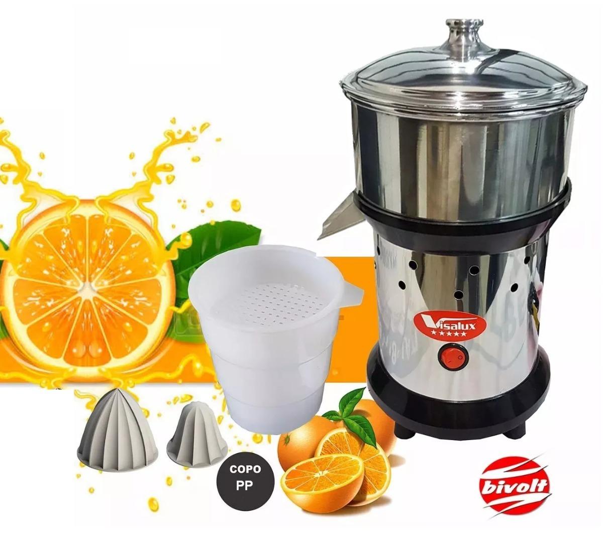 Espremedor Extrator De Fruta Laranja Industrial Inox Bivolt Visalux Harbon Centrífuga Espremedor Extrator De Fruta Laranja Industrial Inox Bivolt Visalux Harbon Centrífuga