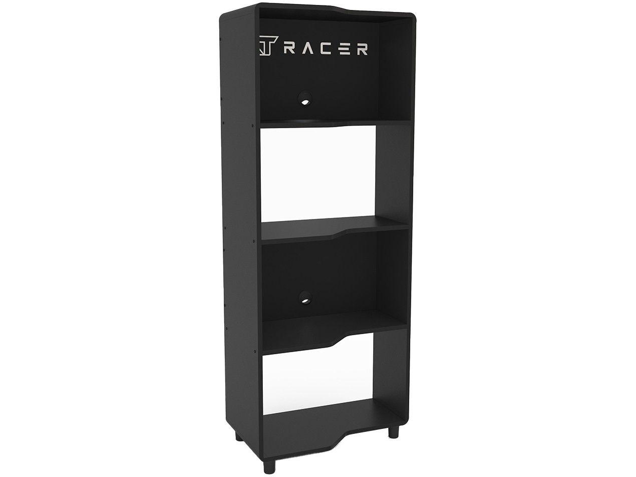 Estante Gamer 3 Prateleiras XT Racer Force Two Preto e Branco