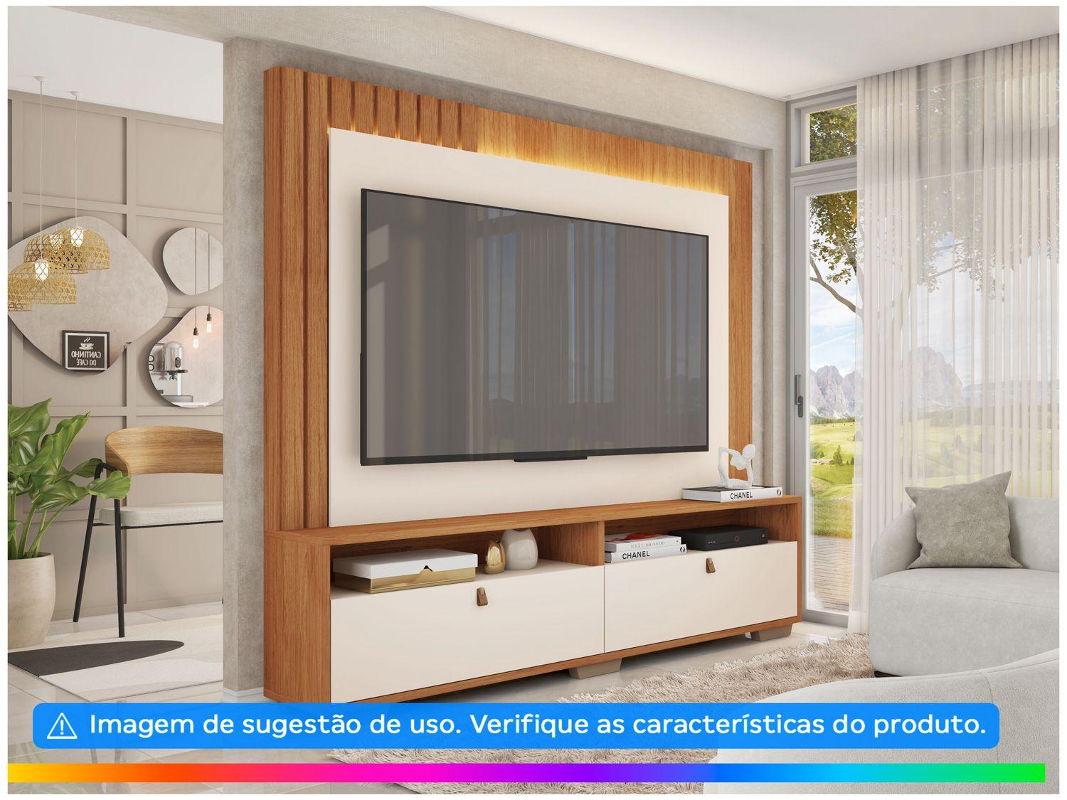 Estante Home para TV 70" 2 Portas Caemmun Fox 2.0