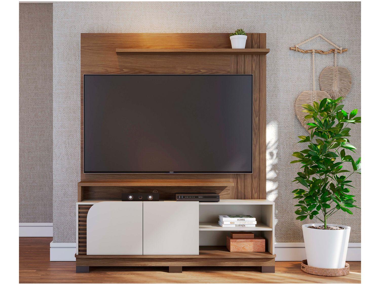 Estante Home para TV até 65" 2 Portas Colibri Jurerê