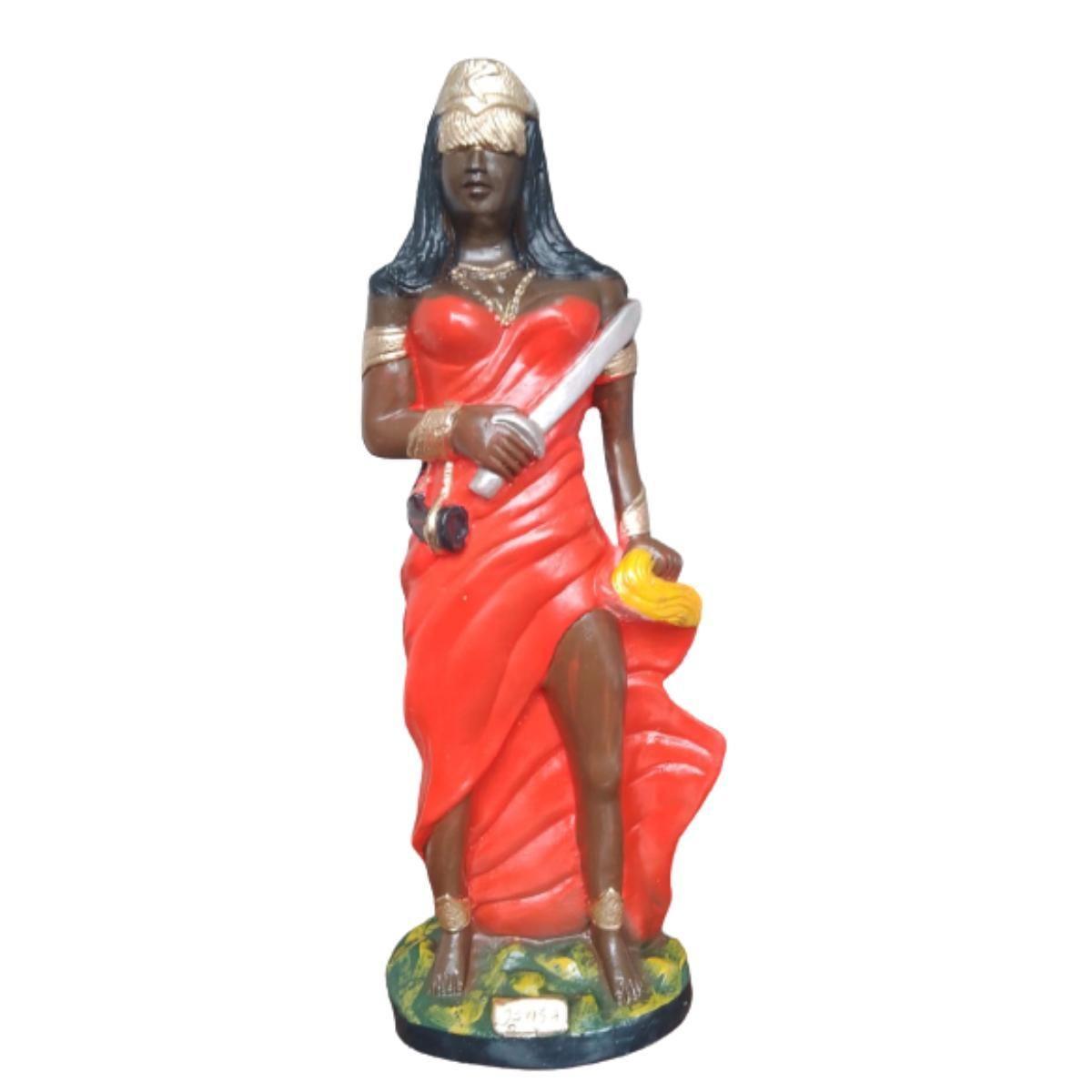 Estatua Imagem Iansã Iansa 40Cm Gesso - Caboclo Caete - Imagem Obaluaê   Omolu - Magazine Luiza