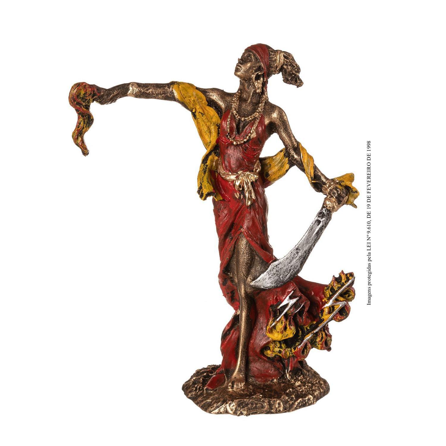Estátua Orixá Iansã Em Resina - Indra Shop - Imagem Oxum - Magazine Luiza
