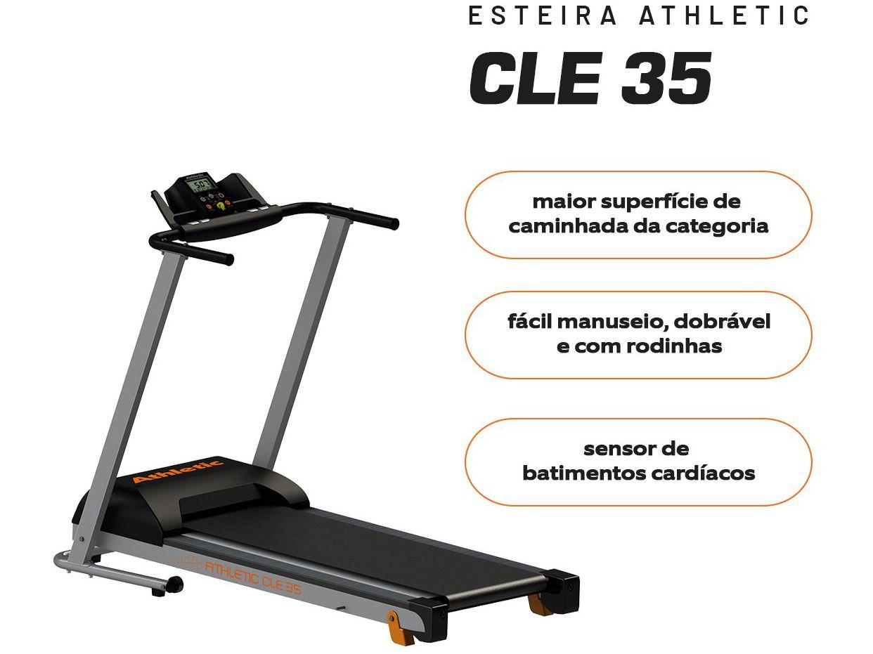 Esteira Ergométrica Elétrica Dobrável Athletic