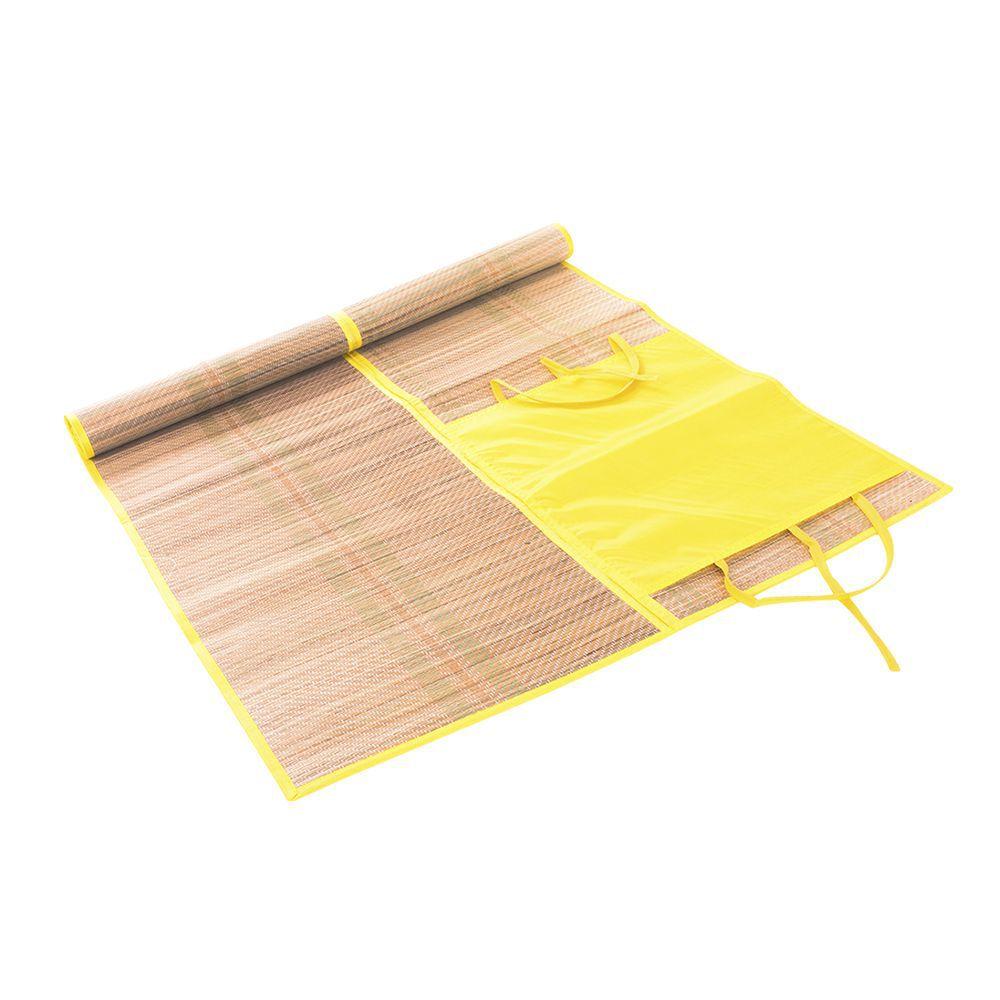 Esteira Grande 70cm x 1,80m Palha Natural Vira Sacola Bolsa P/ Praia Grama Piscina Bel Lazer - Esteira de Praia - Magazine Luiza