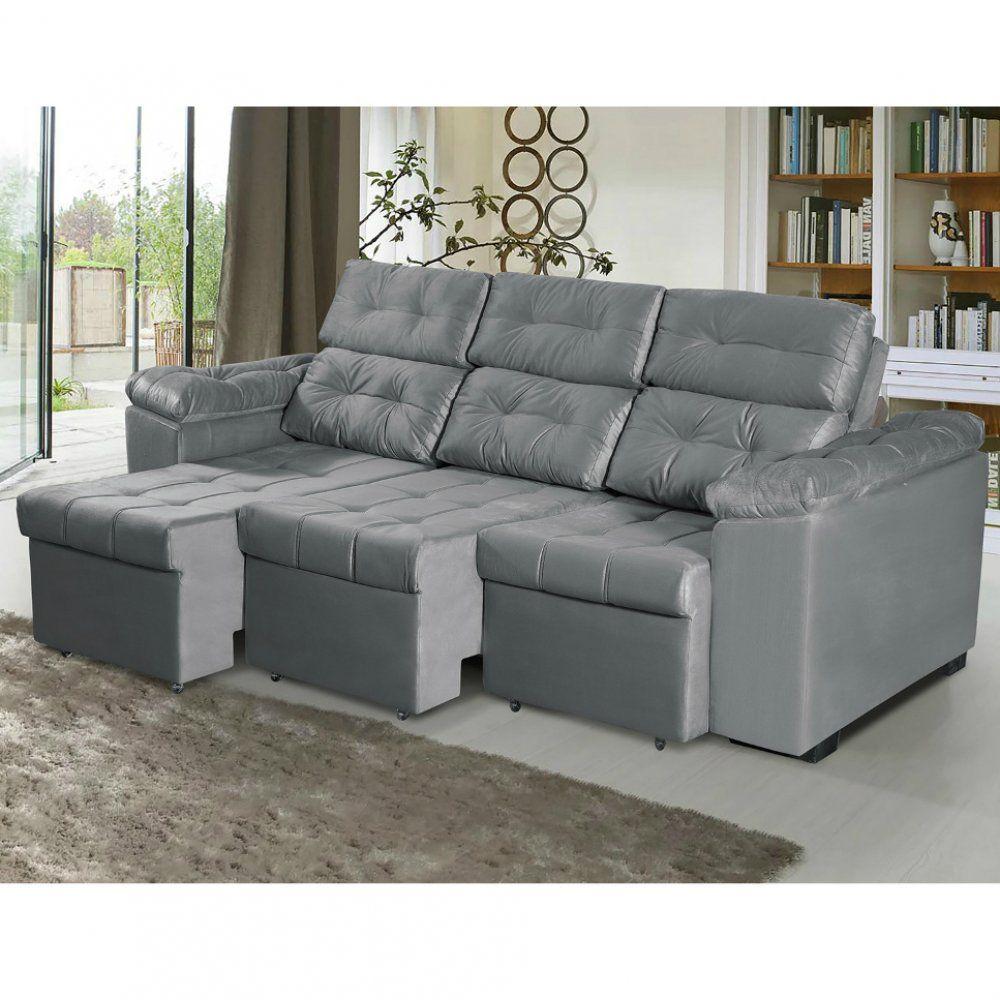 Estofado 3 Lugares Dalles Requinte Sofá 3 Lugares Magazine Luiza