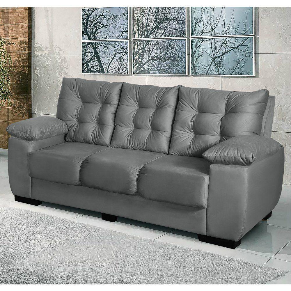 Estofado 3 Lugares Evolution Requinte Sofás Magazine Luiza