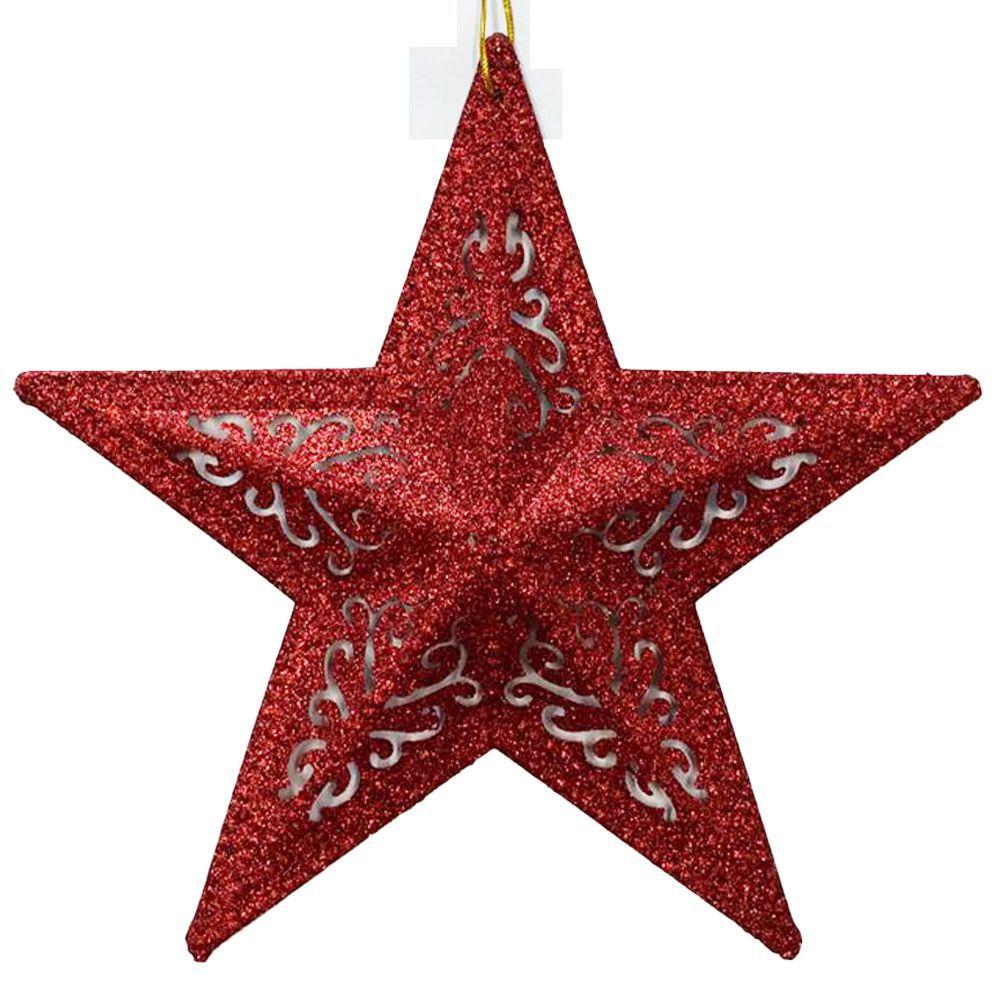 Estrela para Arvore Enfeite de Natal Vermelha 26cm - YAZI - Estrela de Natal  - Magazine Luiza
