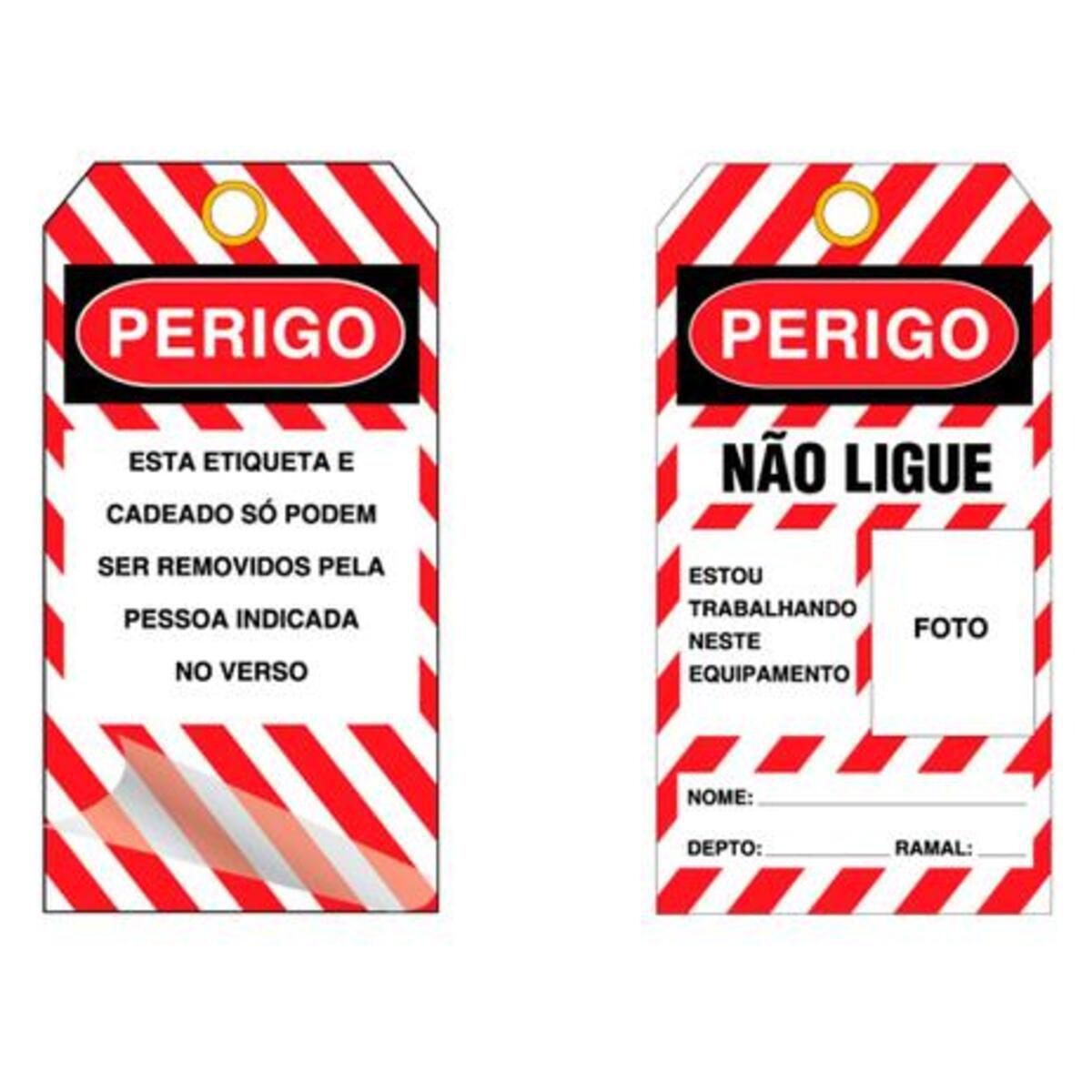 Etiqueta De Bloqueio Sinalizacao Flexivel Nao Ligue Tagout Etiquetas E Acessorios Magazine Luiza