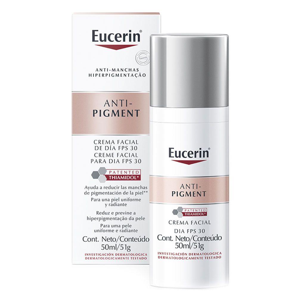 Eucerin Anti-Pigment Creme Facial Dia FPS 30 50ml - Hidratante Facial Dermocosmético - Magazine Luiza