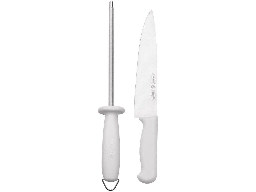 Faca para Churrasco com Chaira Mundial Inox 8”