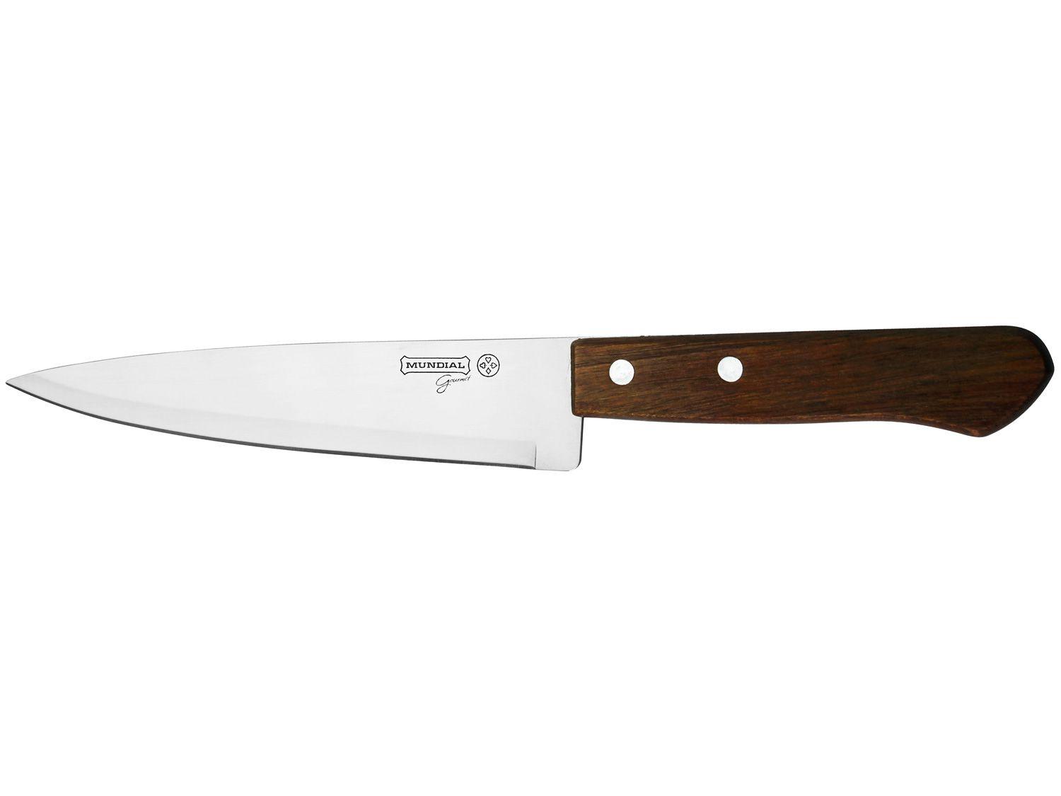 Faca para Peixe Mundial Inox 7” Wood
