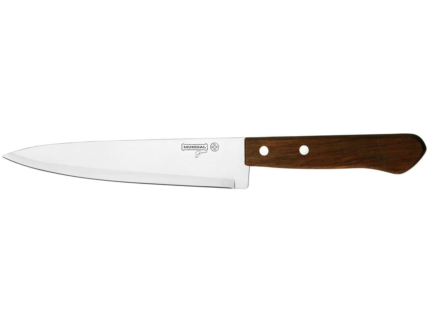 Faca para Peixe Mundial Inox 9” Wood 1510-9