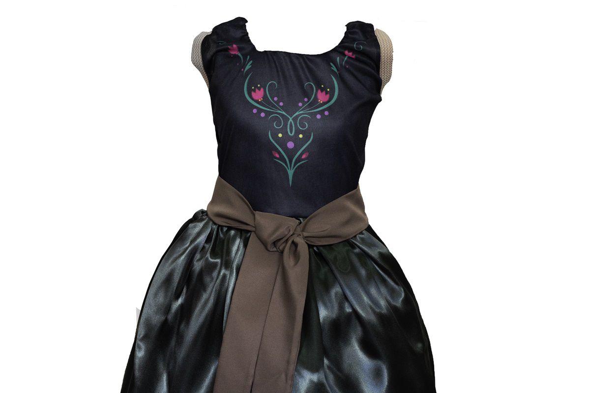 vestido de festa infantil vermelho e preto