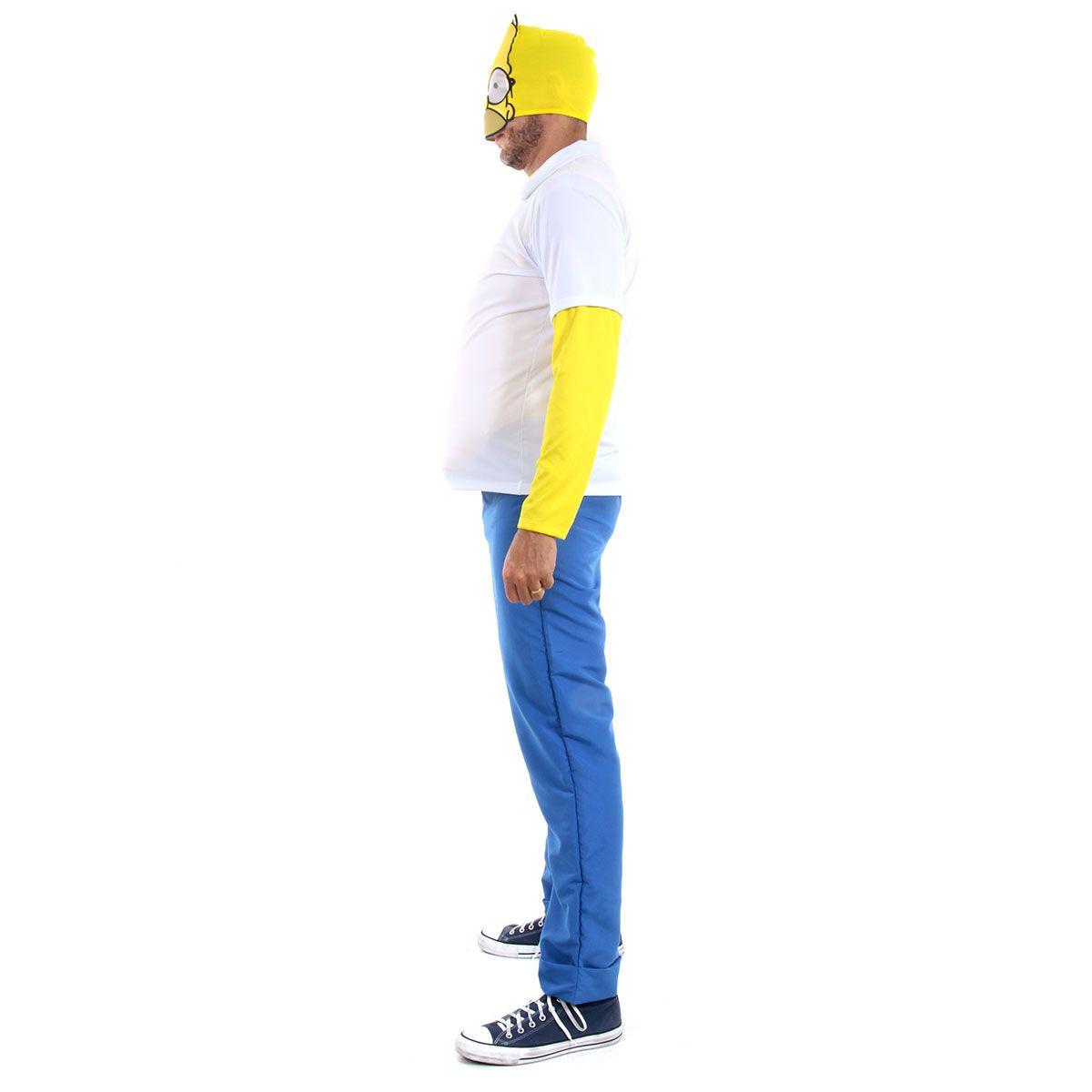 Fantasia Homer Simpson Adulto Os Simpsons Fantasia Fantasia de Casal Homer e Marge Simpsons Adulto Abrakadabra