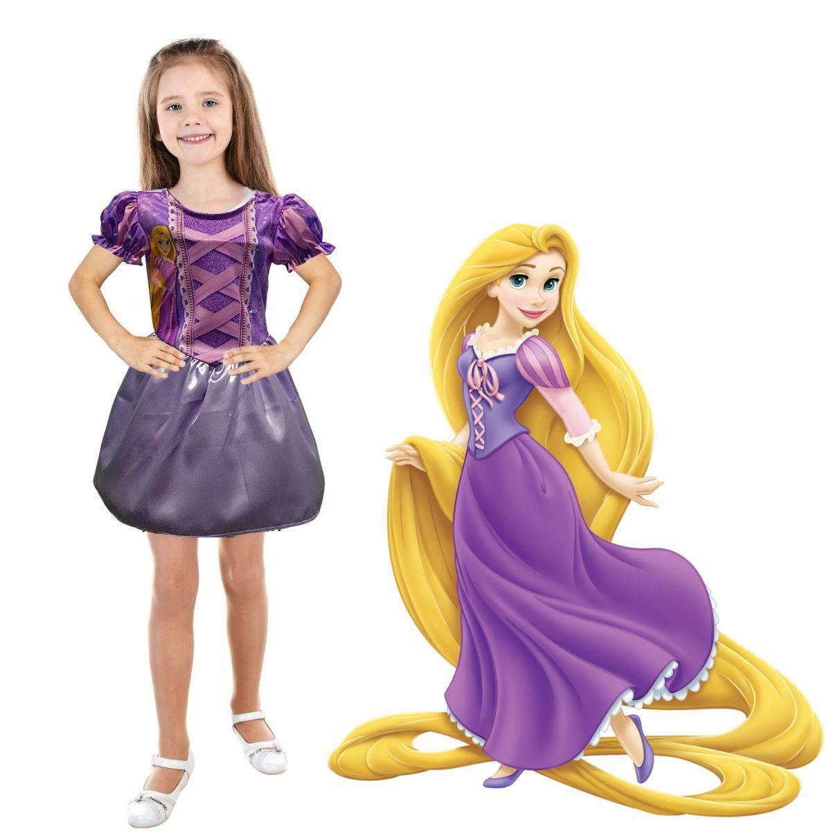 Disney Rapunzel Traje Fantasia Rapunzel Enrolados Rapunzel Vestido