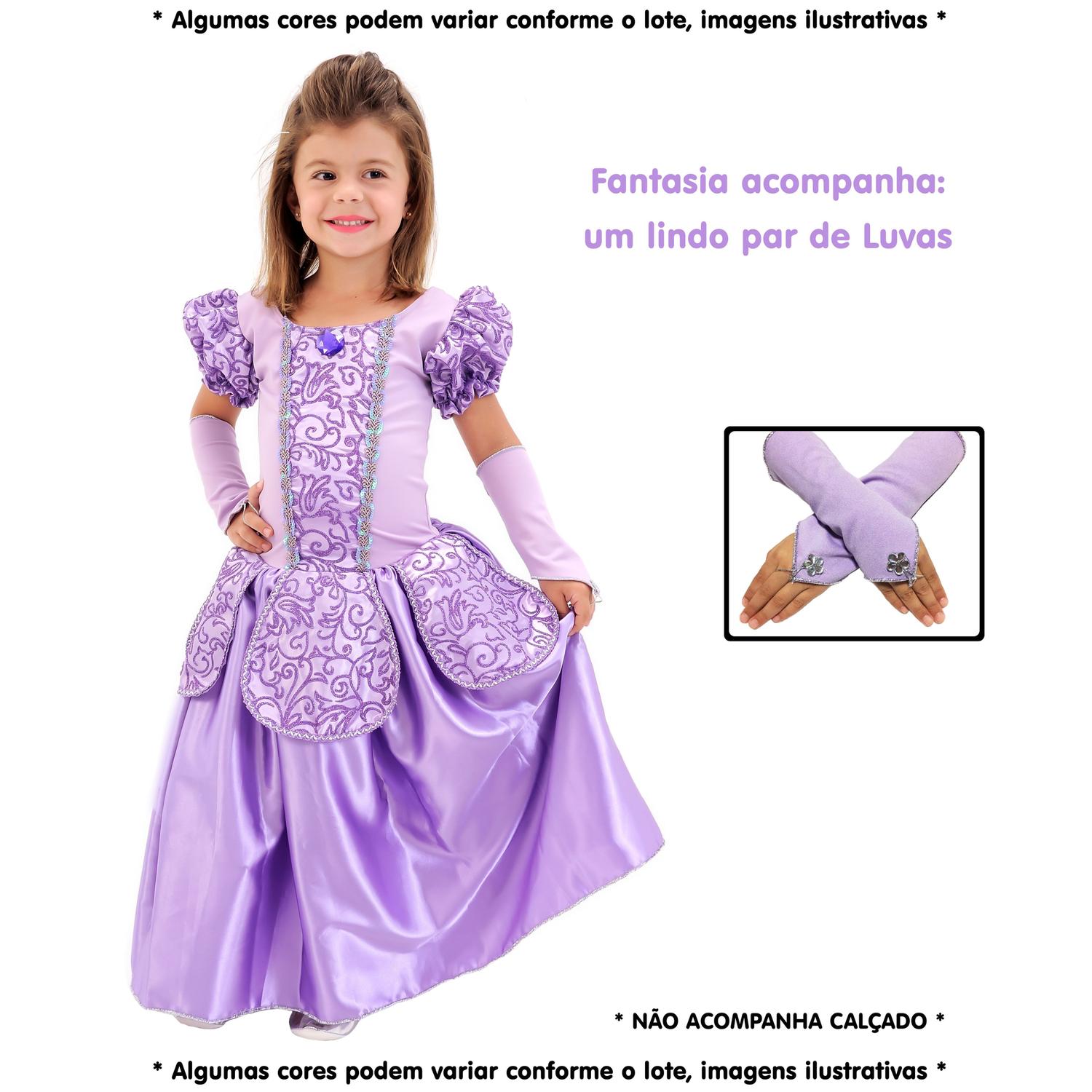 fantasia princesa sofia luxo