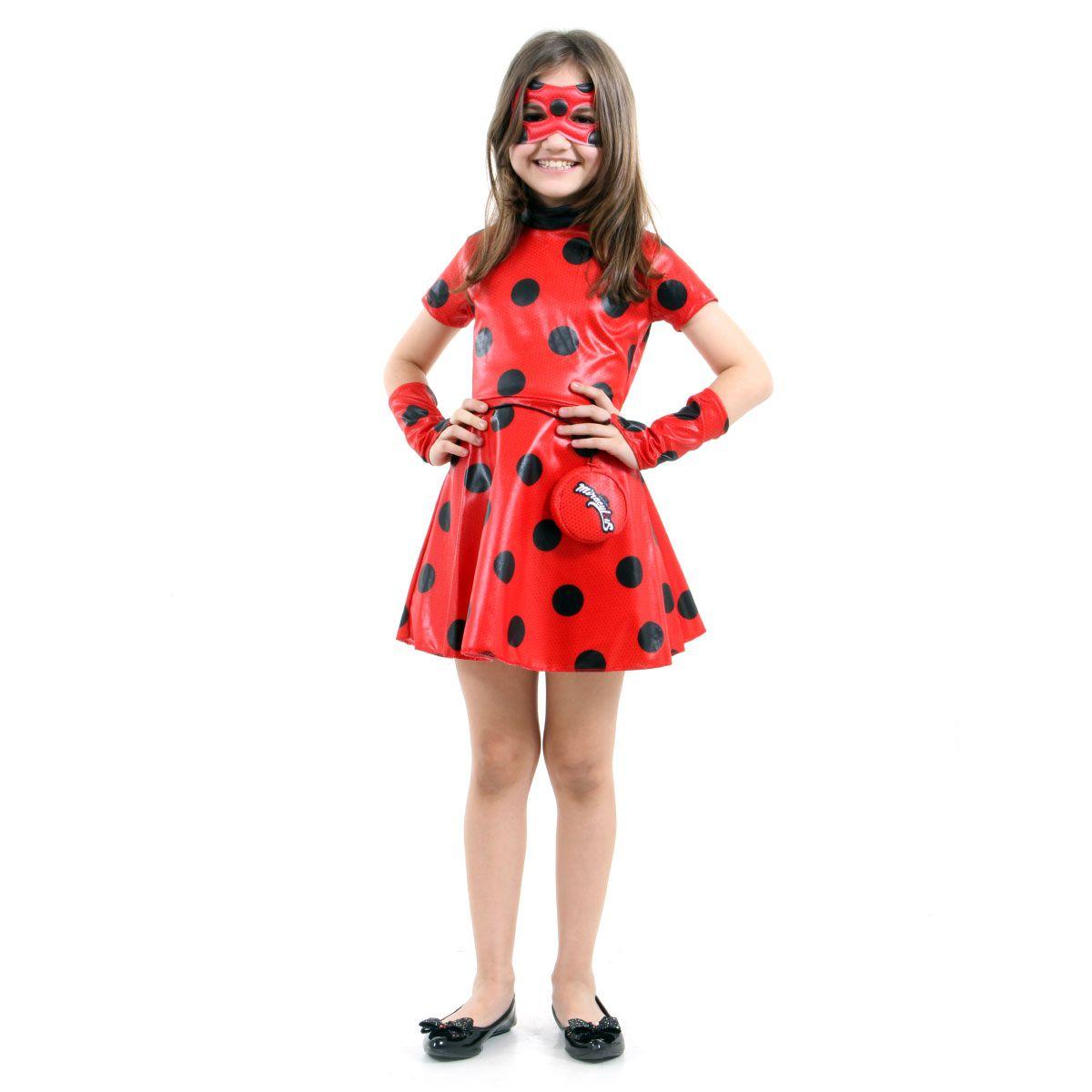 vestido ladybug simples
