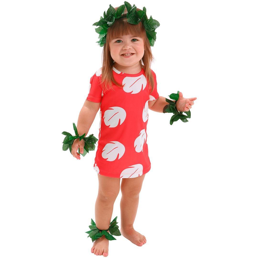 Fantasia Lilo Roupa Para Festa Havaiana Infantil Fantasia Lilo