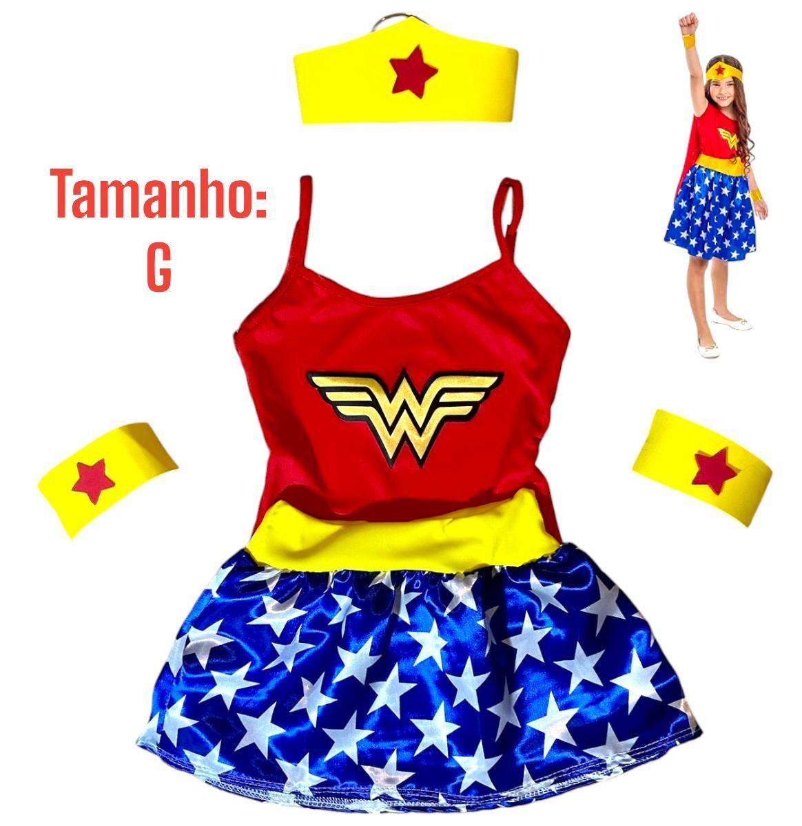 Fantasia Carnaval Infantil Roupas Da Mulher Maravilha Infantil