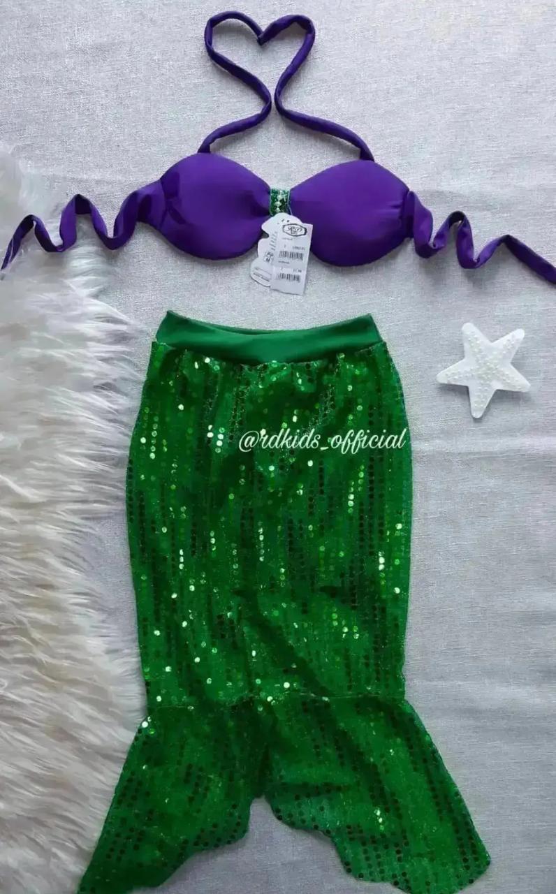 Fantasia Sereia Ariel Infantil