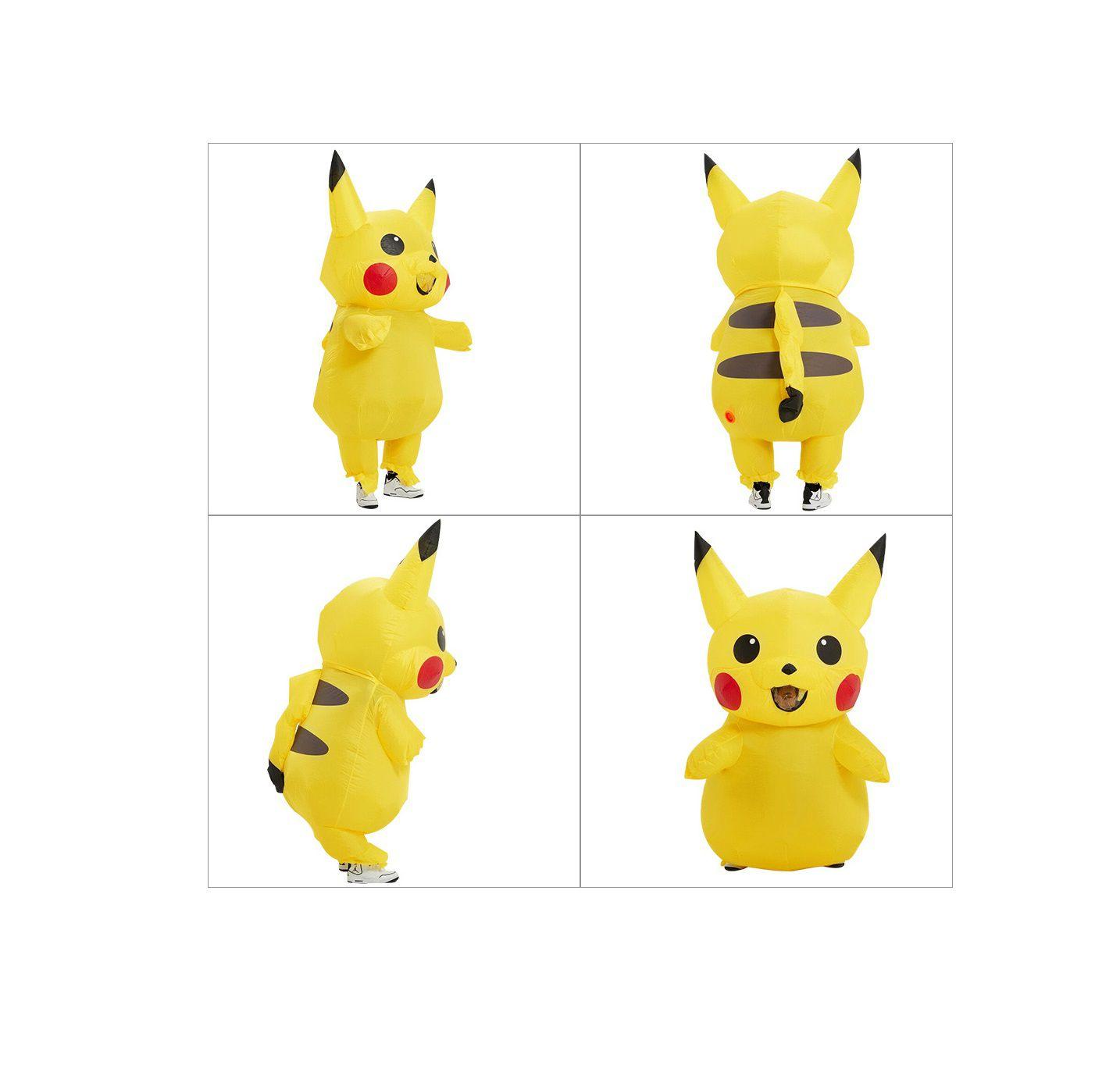 Fantasia Pikachu inflável Pokemon INFANTIL Cosplay