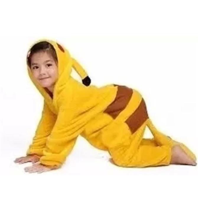 Fantasia Pikachu Pokemon Infantil Unisex Com Capuz