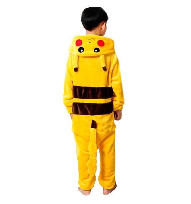 Fantasia Pikachu Pokemon Infantil Unisex Com Capuz