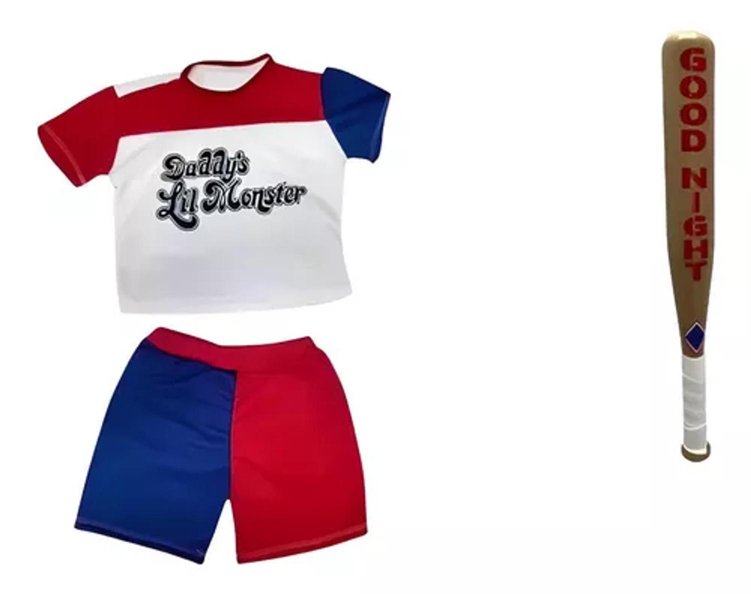 Fantasia Infantil Arlequina + Taco - Laura Chic Baby