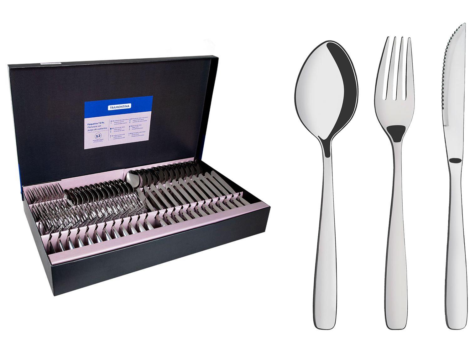 Inox - 72 peças
