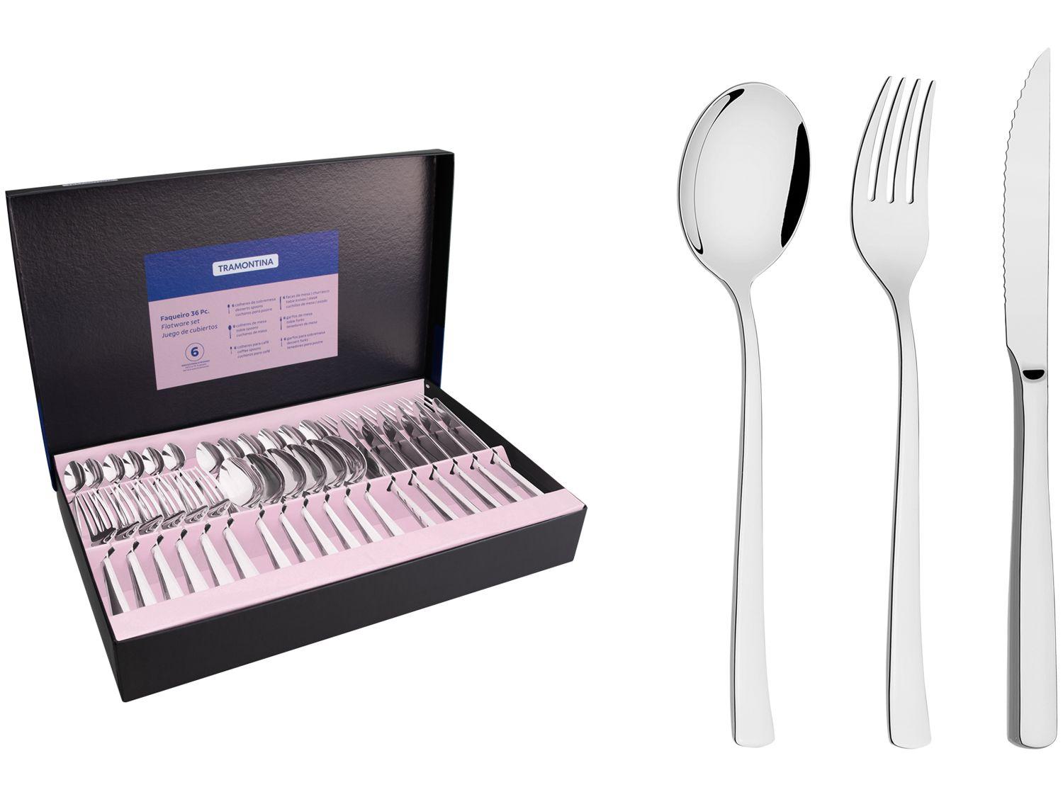 Faqueiro Tramontina Inox 36 Peças para Churrasco Berlin Brilho 66934134